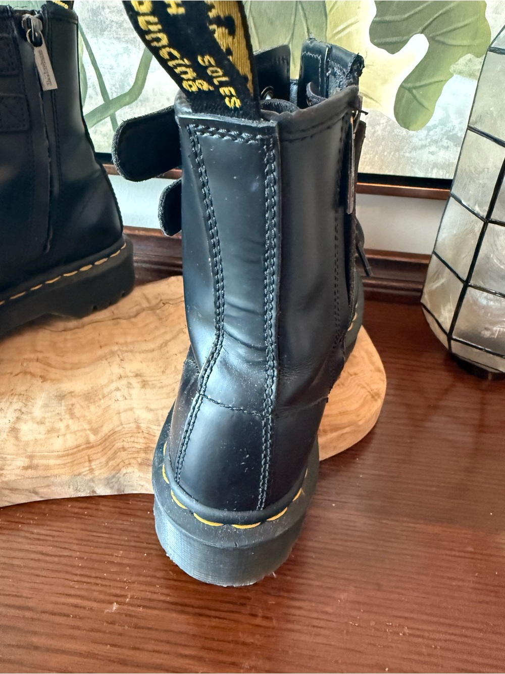 Dr. Martens 1460 Womens Zip Black double buckle Buckle Boot - Picture 6 of 16